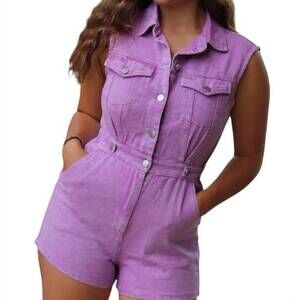 NEW DAY + MOON it's my passion romper in purple